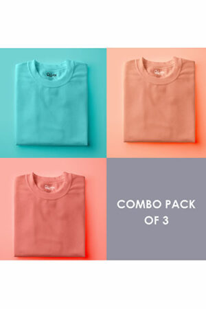 Pack Of 3: Pastels (Mint Blue, Salmon Pink, Peach)