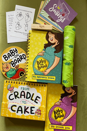 Combo - Pregnancy Journal & Baby Record Calendar