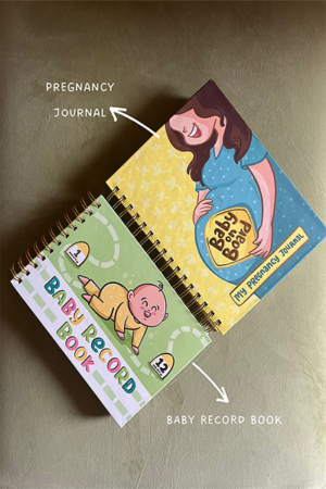 Combo - Pregnancy Journal & Baby Record Book + All Add Ons